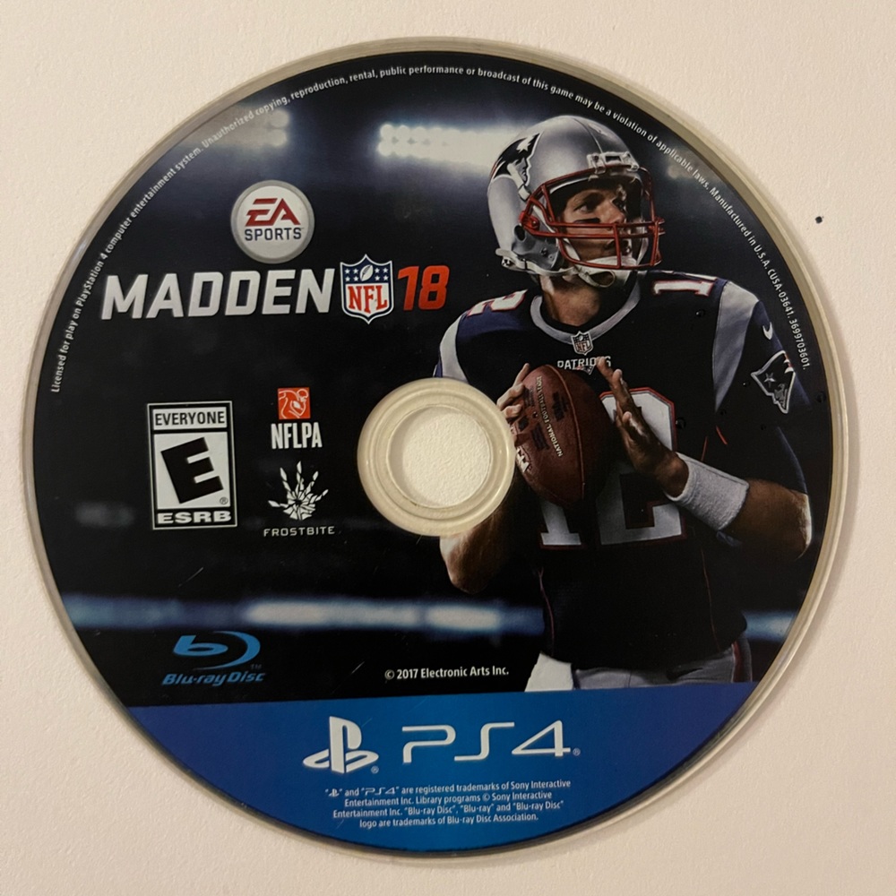 3 PS4 games ‘Madden NFL 18’, ‘NBA2K19, and ‘The Last of Us Remastered’.